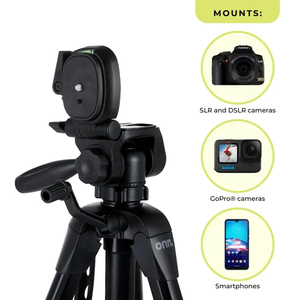 Tripod with Smartphone Cradle for DSLR Cameras